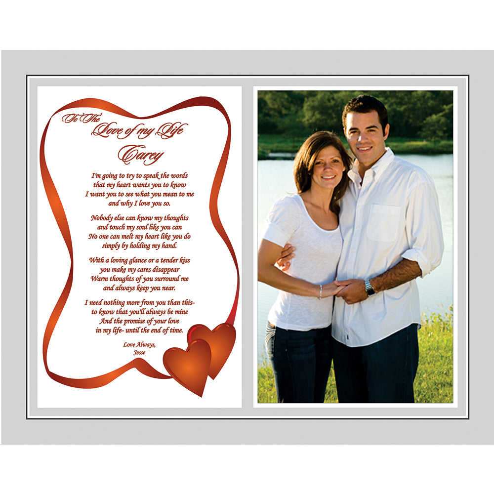 Personalized Short Love Poem for Him or Her, Birthday, Christmas or Anniversary Gift