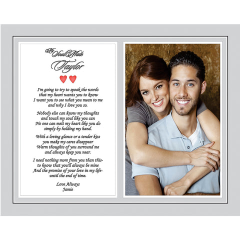 Soulmate Romantic Gift Personalized for Wife, Husband, Girlfriend or Boyfriend