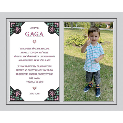 Sweet Gift for Gaga from Grandchild for Her Birthday or Christmas