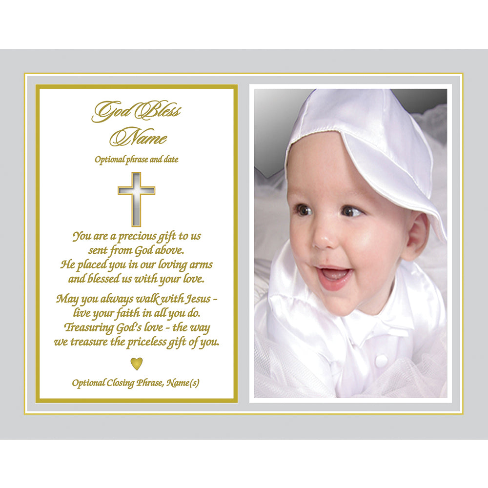 Baptism or Christening Personalized Gift for Girl or Boy, Upload Photo