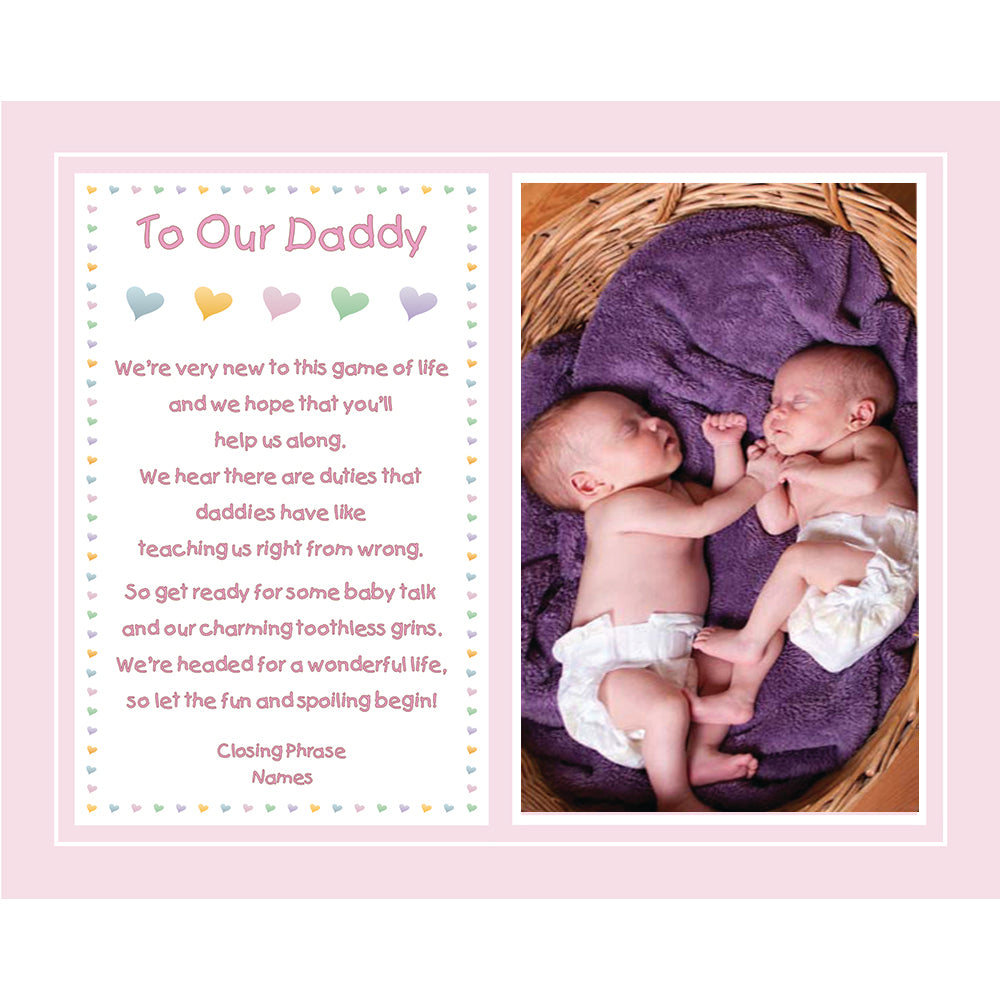 Baby Girl to Daddy Gift when She is Born, His Birthday or for Christmas