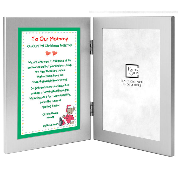 Poetry Gifts New Mom, to My Mommy on Our First Christmas Together, Add 4x6 inch Photo