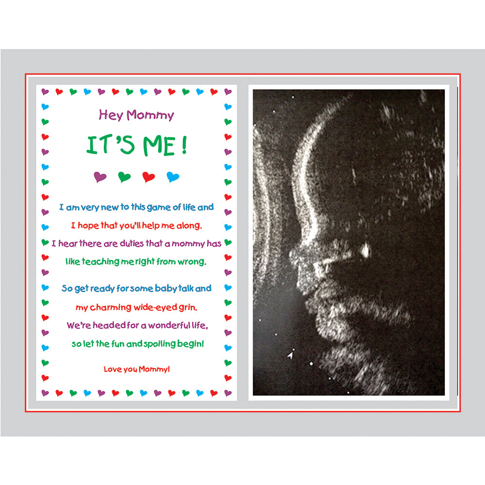 "It's Me" Sweet Mommy Poem for the Mother-To-Be From the Baby, Unique Baby Shower Gift