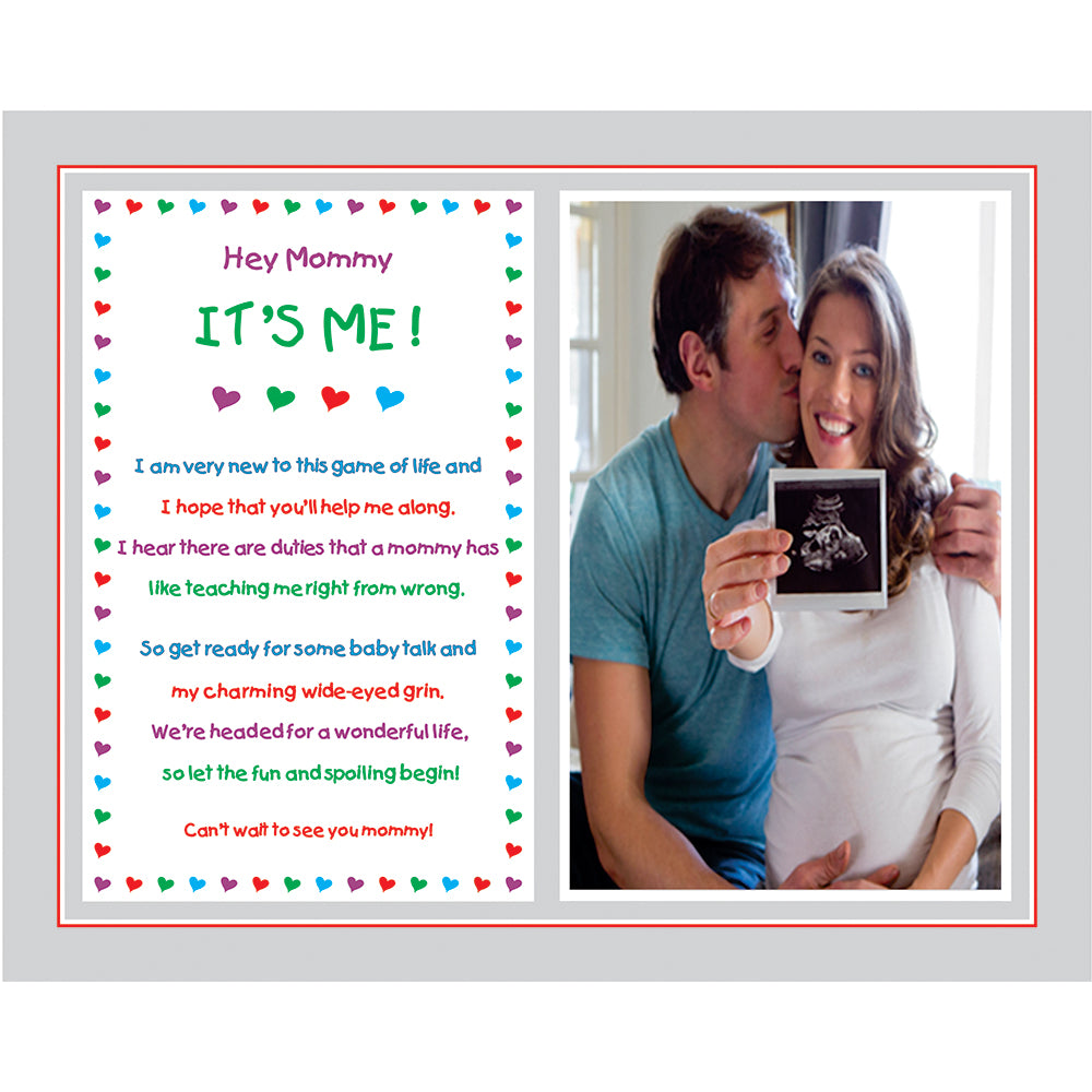 "It's Me" Sweet Mommy Poem for the Mother-To-Be From the Baby, Unique Baby Shower Gift