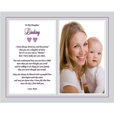 Daughter Gift for Mother's Day or Birthday, Personalized Poem Praising Her for Being a Good Mom