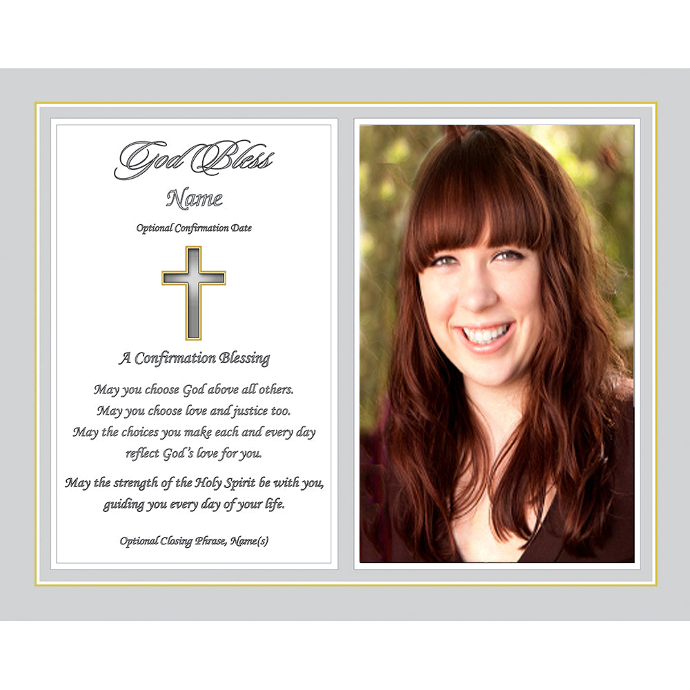 Confirmation Gift for Girls or Boys, 8x10 Personalized Print