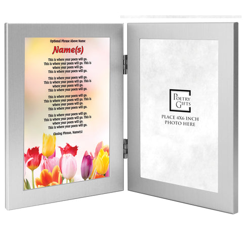 Your Poem in this Tulip Design, Double Frames