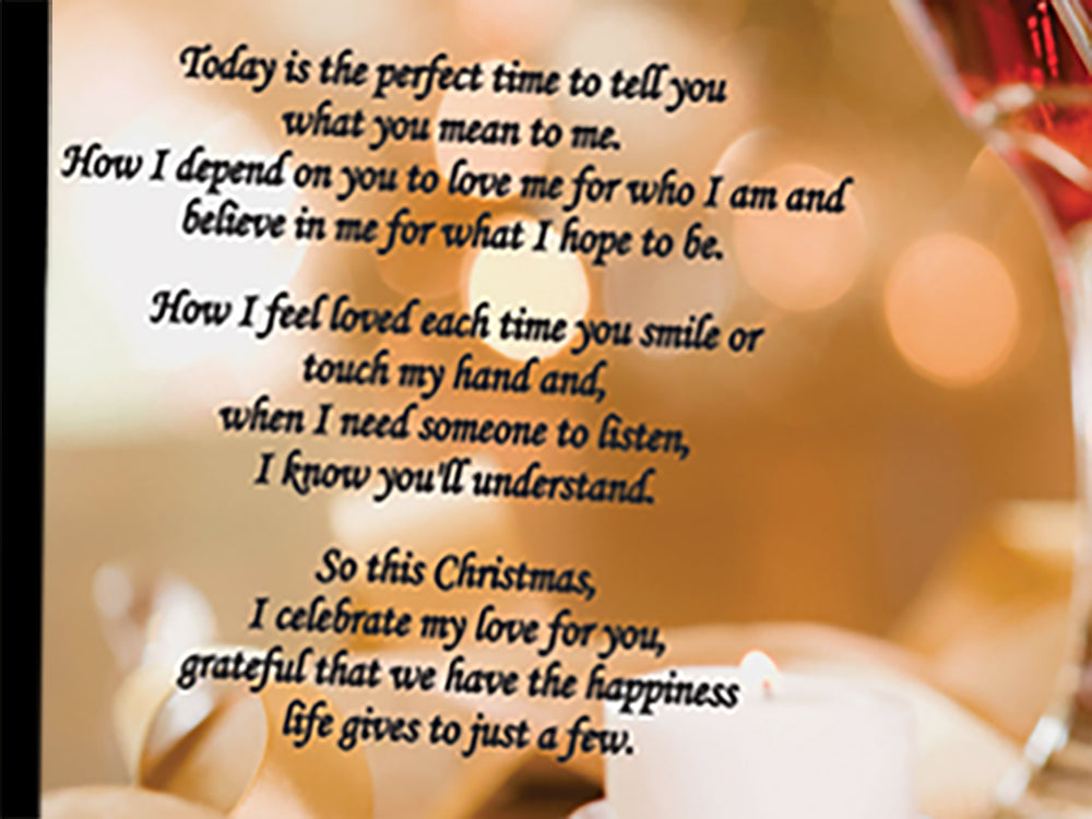 Personalized Christmas Love Poem