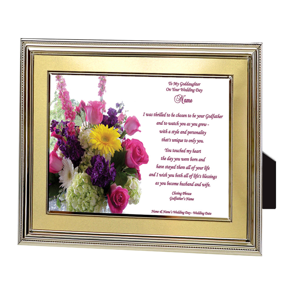 Goddaughter Wedding Gift from Godparents, Godmother or Godfather