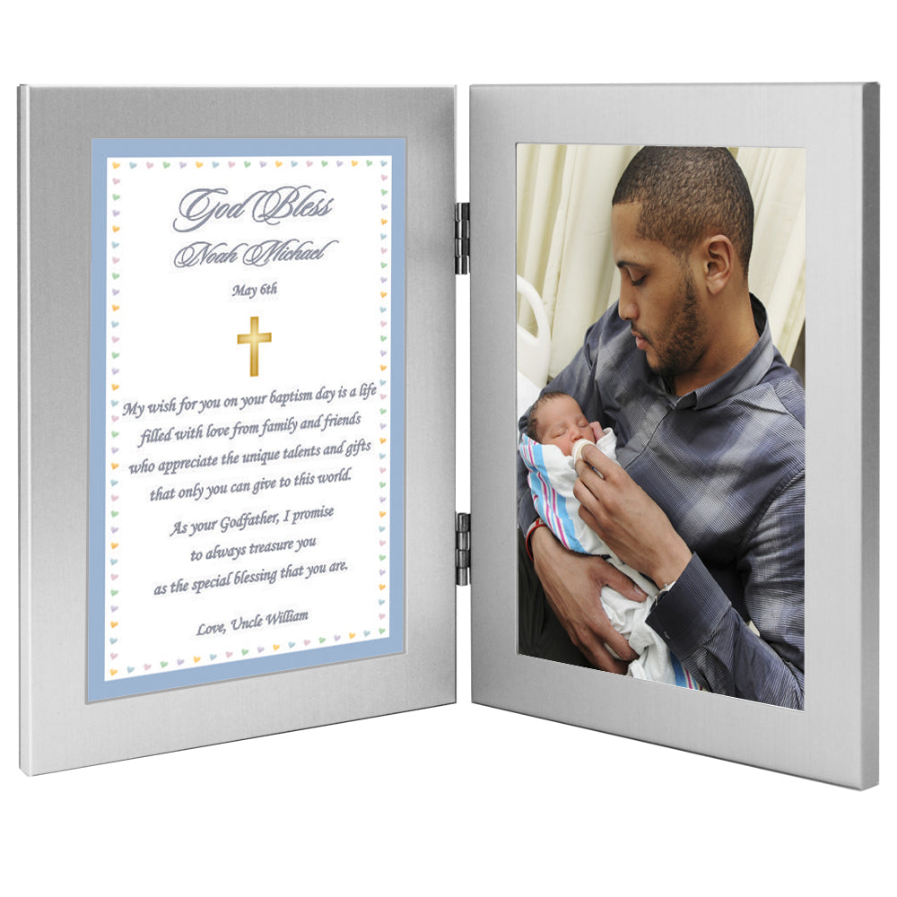 Gift for Baptism, God Bless Godchild Frame from Godparent