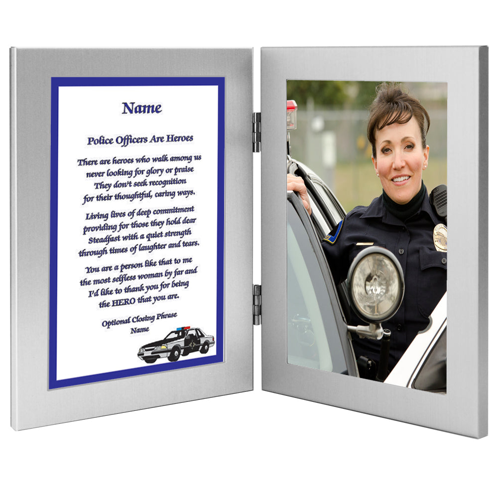 Police Officer Personalized Poetry Gift, Thank you, Birthday or Retirement