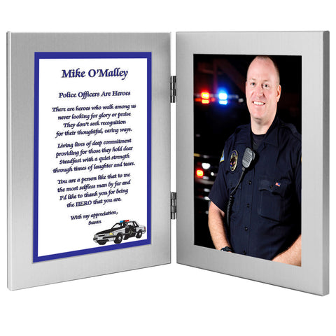 Police Officer Personalized Poetry Gift, Thank you, Birthday or Retirement