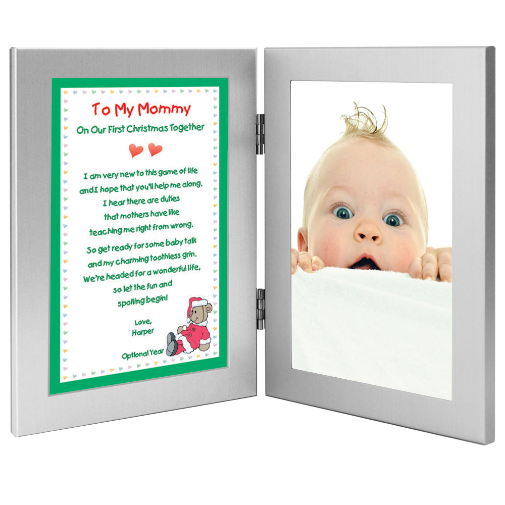 Poetry Gifts New Mom, to My Mommy on Our First Christmas Together, Add 4x6 inch Photo